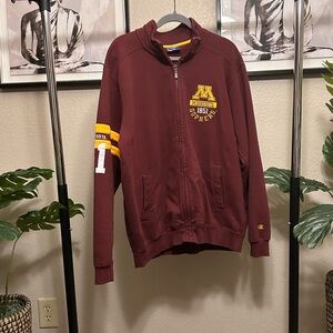 Champion  University Of Minnesota Zip Up  Jacket.  Size Large